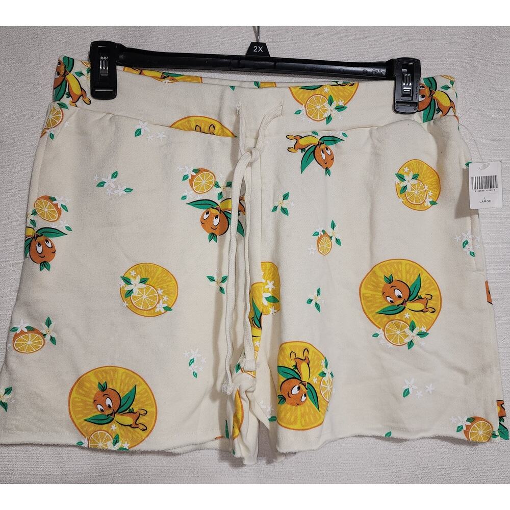 Disney orange bird shorts women's L jogger shorts